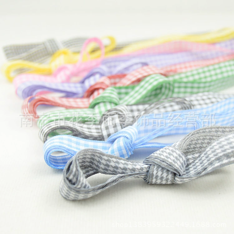 Шотландский плед со шнурками в ломаную клетку белые туфли парусиновые туфли Шнурки оптом длина