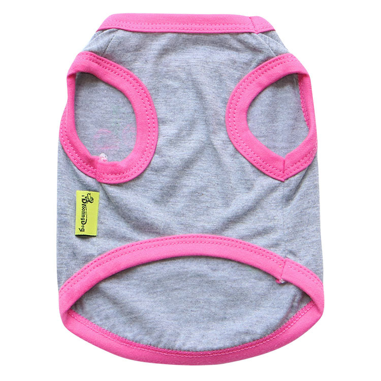 Ropa para perros mascotas suministros pequeño perro Teddy Bomei algodón feliz mono chaleco al por mayor primavera y el verano Nuevo