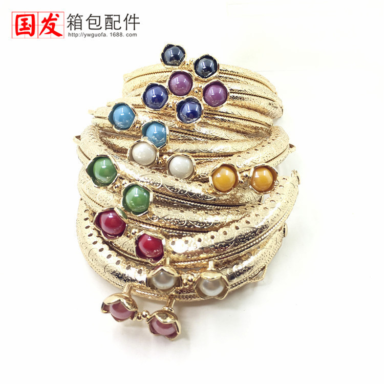 8.5CM semicircular encaje en relieve oro oro oro claro DIY oro común 0106 - QJ