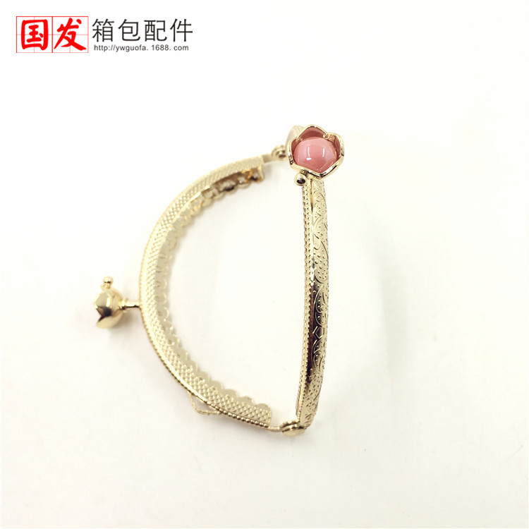 8.5CM semicircular encaje en relieve oro oro oro claro DIY oro común 0106 - QJ