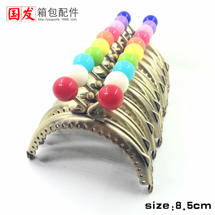 In stock: 8.5Cm semicircular encaje brillante cabeza de caramelo oro 14MM cabeza de caramelo 0207 - 14GT