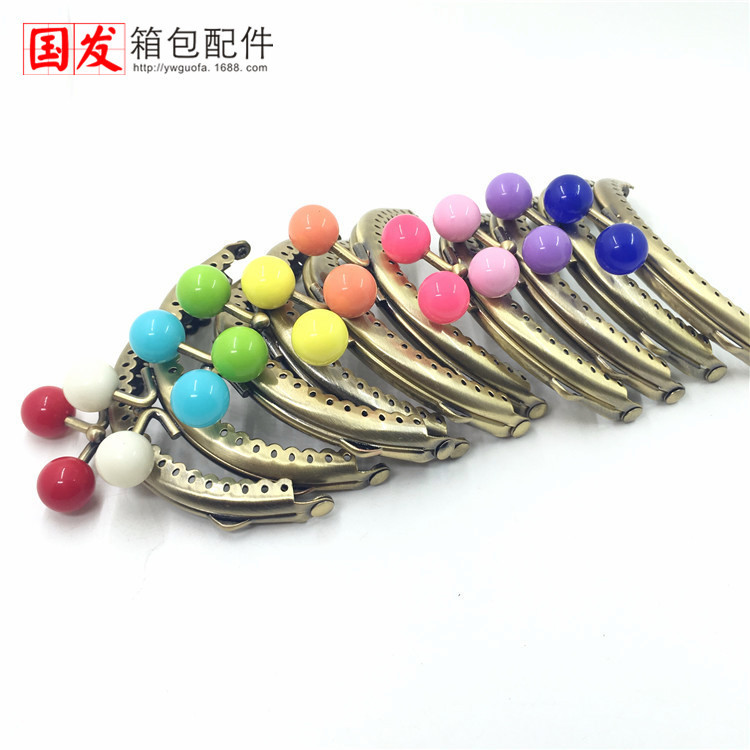 In stock: 8.5Cm semicircular encaje brillante cabeza de caramelo oro 14MM cabeza de caramelo 0207 - 14GT