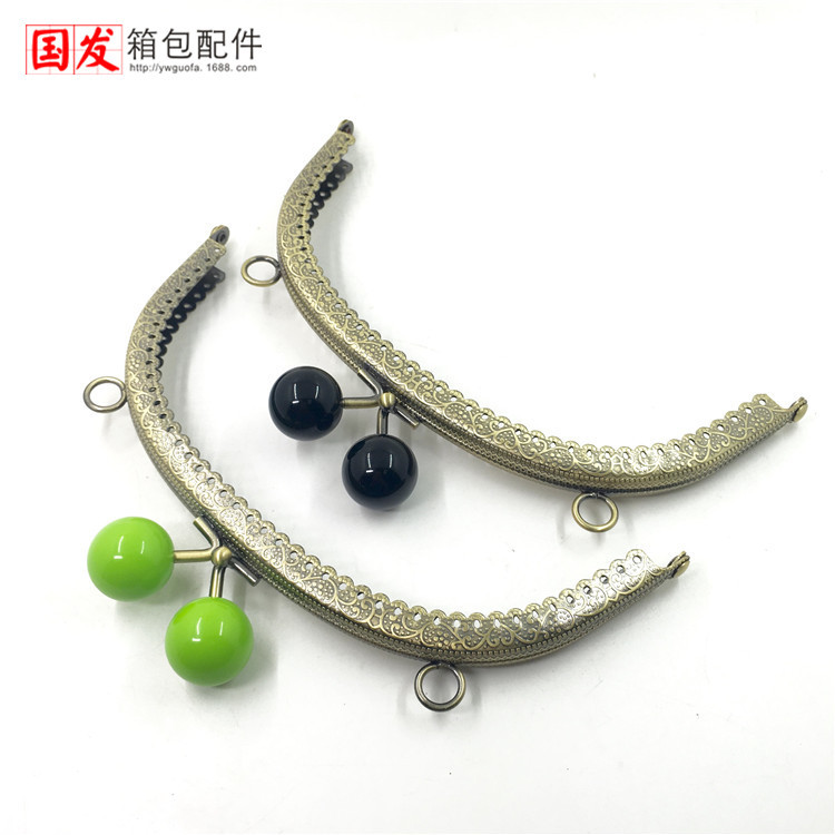 16.5Cm arco en relieve encaje cabeza de caramelo boca oro bronce 0461-GT