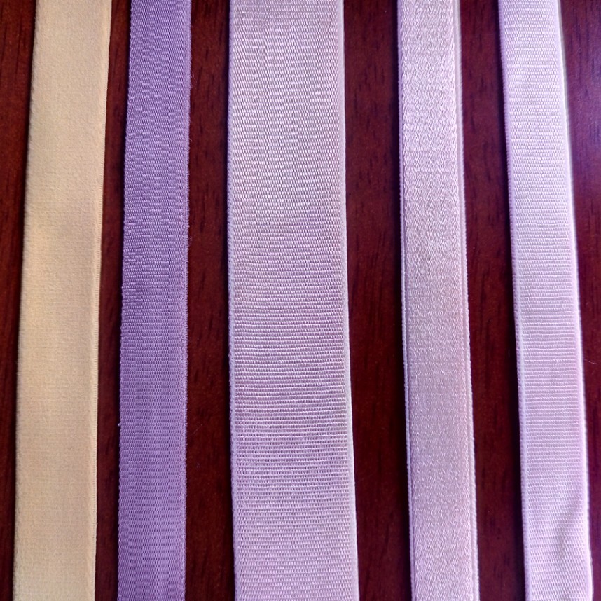 공장 직접 공급 1cm 대추 레드 조절 탄성 밴드 2cm 컬러 나일론 브래지어 어깨 끈 재고