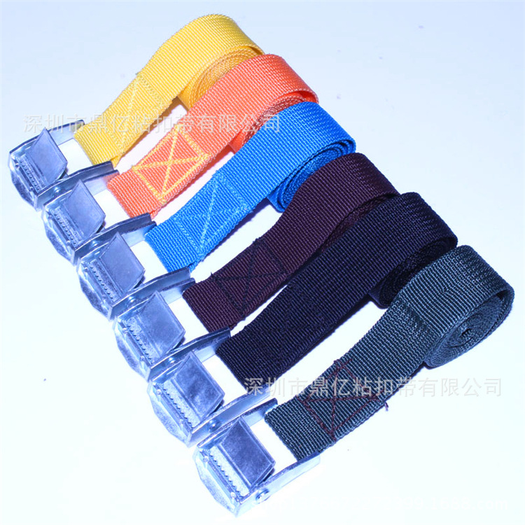 Hebilla de la correa de encuadernación de carga 2,5 cm tensor de equipaje cinturón de fijación simple cuerda tensor de carga del coche