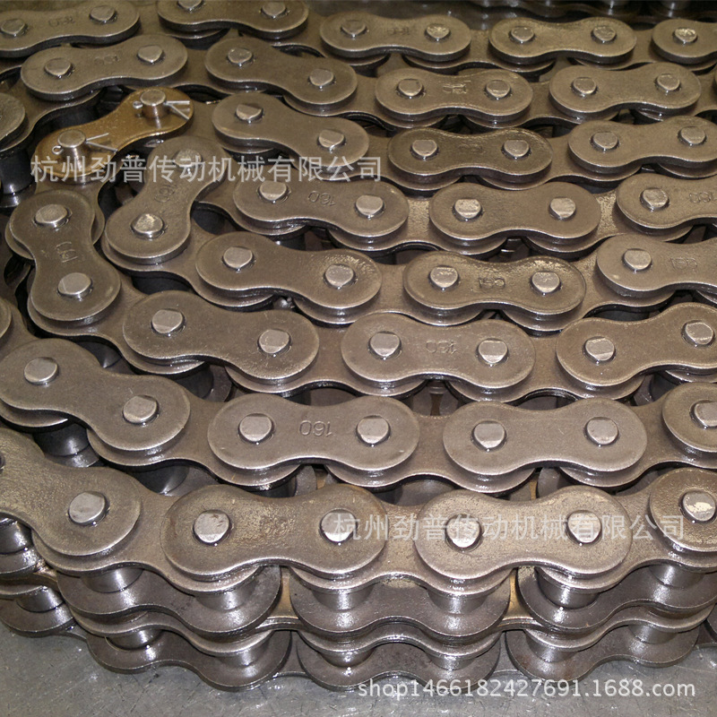 厂家直销 A系列工业非标链条 高品质耐磨160-2双排精密滚子链条