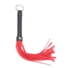 Black -red leather whip