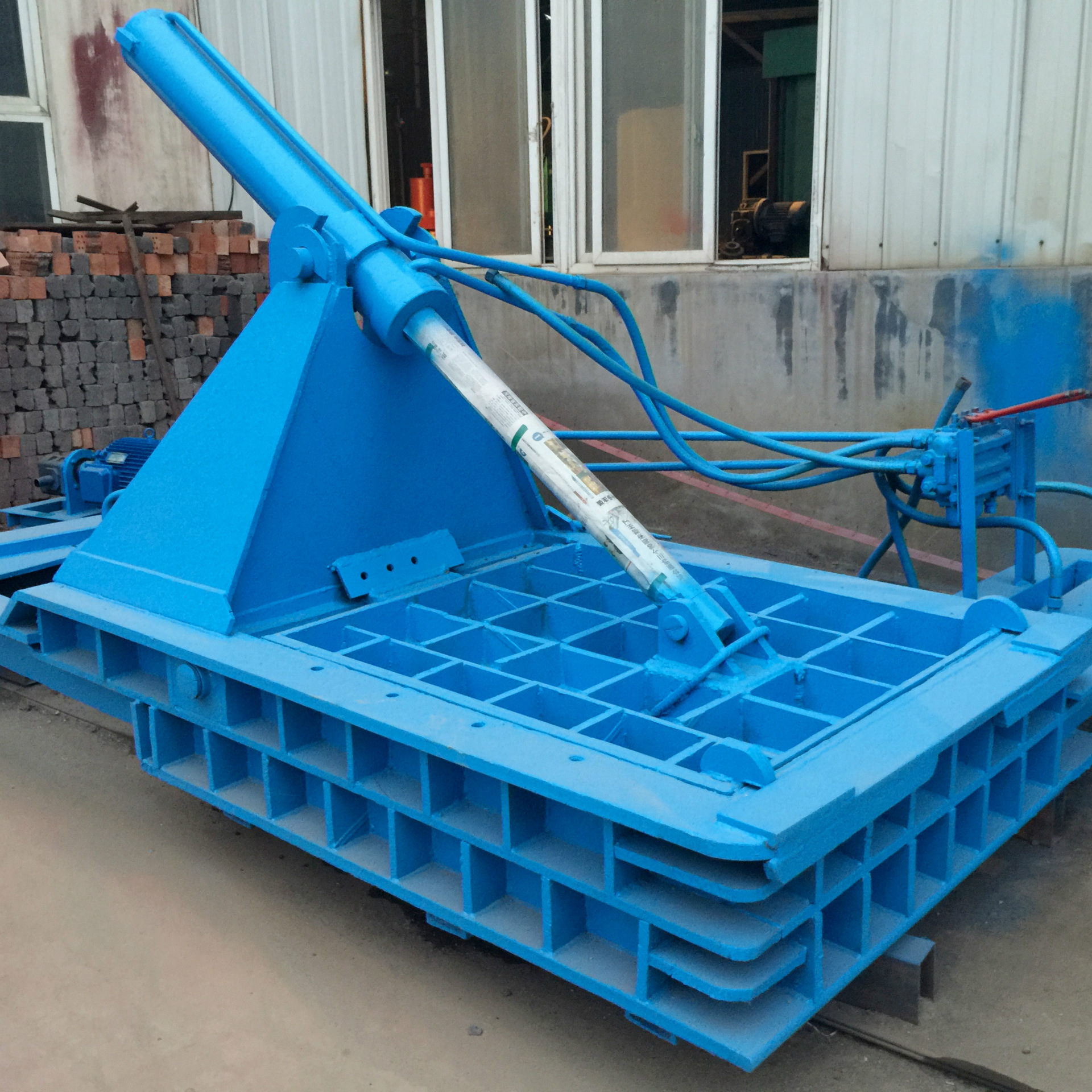 供自动翻包全自动液压金属压块机 易拉罐压块机 金属切屑压块机