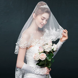 头纱;婚庆手套;婚纱