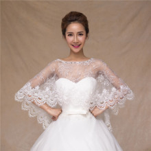 韩版婚纱披肩夏季新娘斗篷婚礼网纱蕾丝批发结婚薄款厂家供应