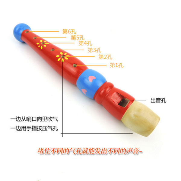 Olff instrument small mixed batch of six -hole flute child…