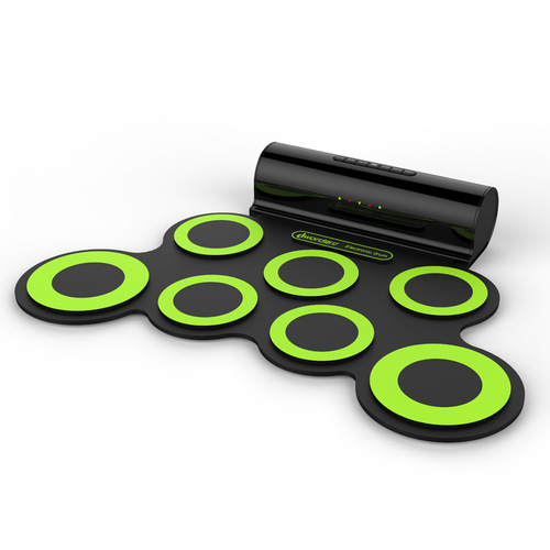 Handheld Drum Kit Foldable USB Jazz Drum Support Charging DTX Game Dual Speakers Portable Electronic Drum