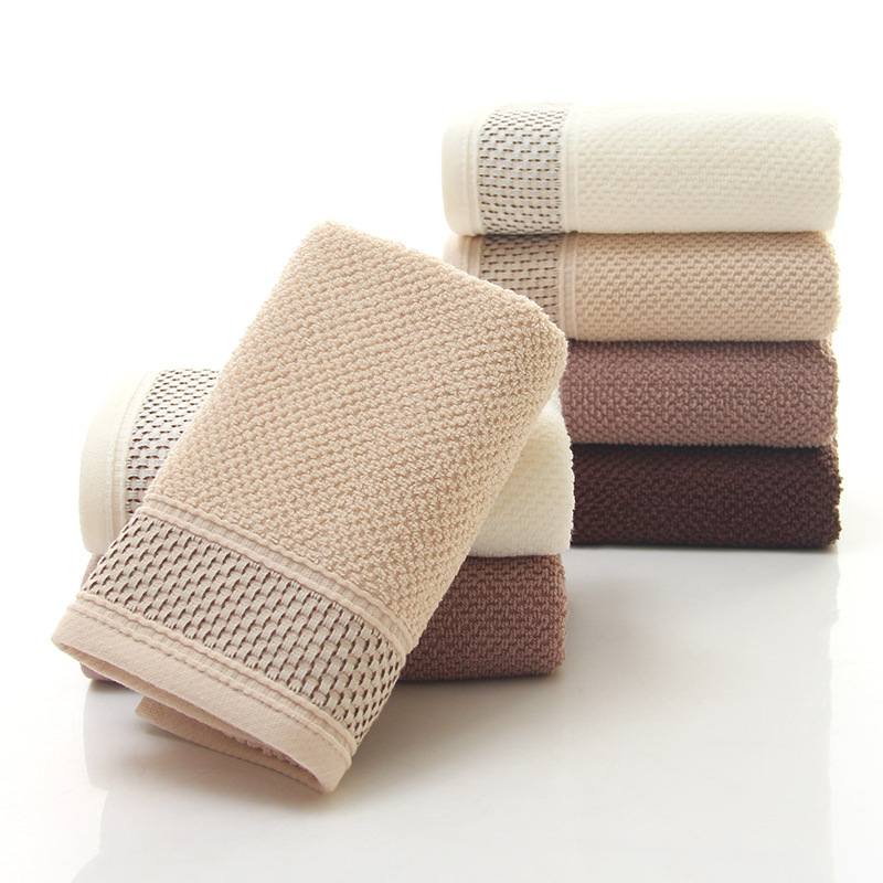 Towels Absorb Water and Do Not Shed Lint. Adult Cotton Plain Towels Are Quick-Drying and Can Be Used by Men and Women at Home. Super Soft and Can Be Embroidered with Logo