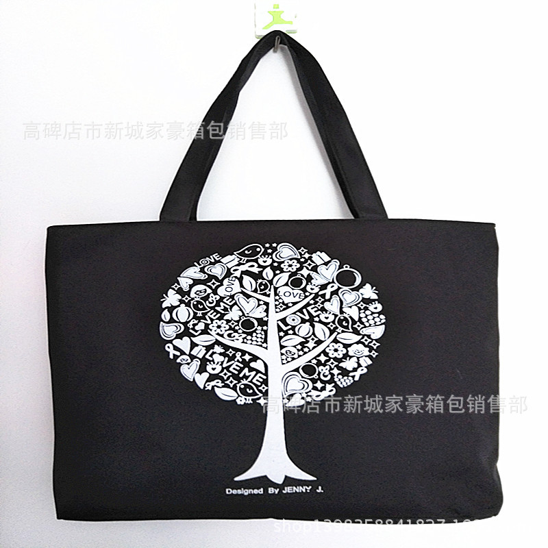 Nicho transfronterizo bolsa de lona casual de compras bolsa de mujer de gran capacidad bolsa de lona de mujer bolso impreso al por mayor