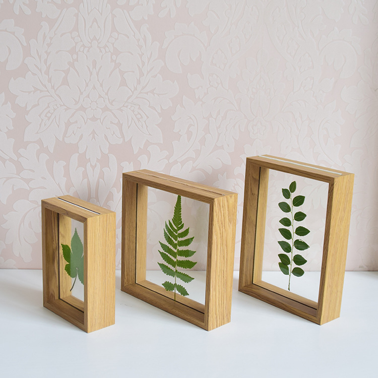 Factory direct supply specimen picture frame picture frame double-sided glass picture frame 6 inch 7 inch wooden creative table decorative picture frame Factory direct supply specimen picture frame picture frame double-sided glass picture frame 6 inch 7 inch wooden creative table decorative picture frame