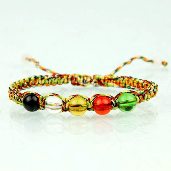 Five Elements Beads Hand Rope-Flower Color