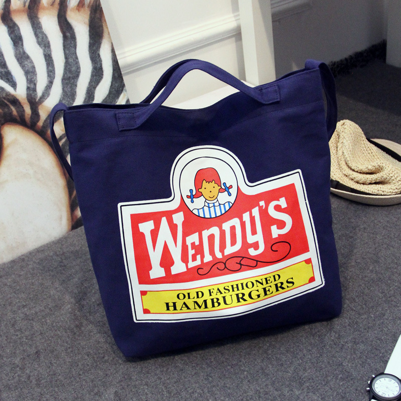 厂家批发纯棉布袋 广告手提购物袋子定制logo 空白帆布时尚宣传袋