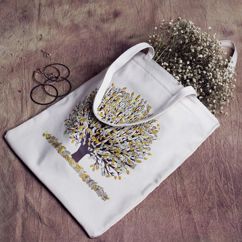 厂家定制生产优质手提帆布购物袋批发时尚购物服装拉链全棉帆布袋