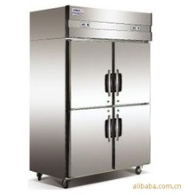 上海豪利供应酒店后厨星星QD1.0L4四门双温冰箱商用厨房设备