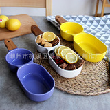 Четырехноколорная керамическая приправа чаша творческий белый соус уксус приправы блюдо из слизняка ингредиенты характерные ингредиенты салата миска