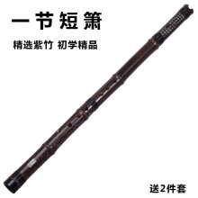 一节洞箫紫竹短萧学生初学入门箫儿童成人自学民族吹奏乐器批发