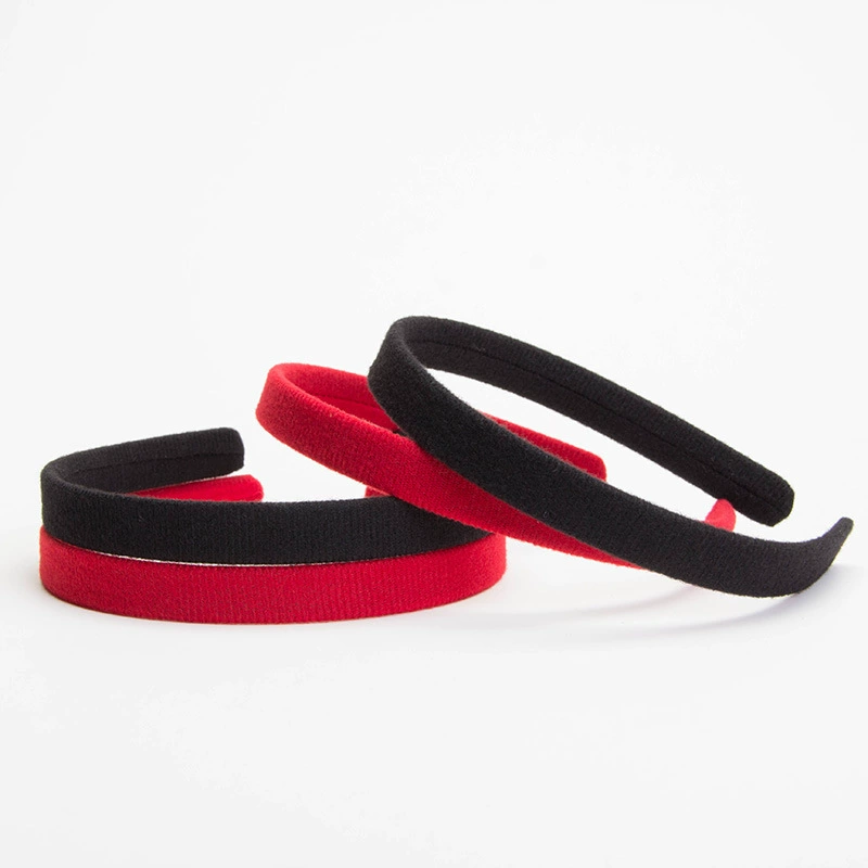 Заводская поставка 1,5 см широкая матовая ткань повязка для волос повязка на голову аксессуары для волос пластиковый Многоцветный выбор