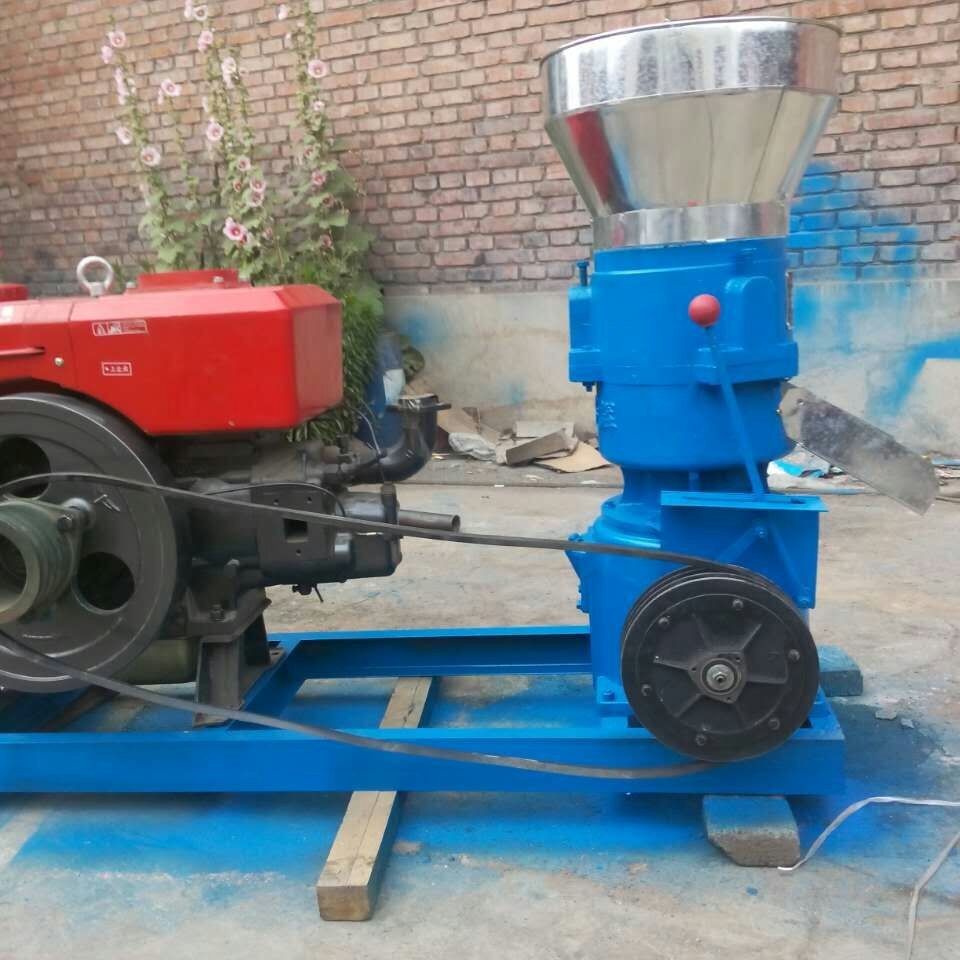 丰迈养殖机械-饲料颗粒机 养殖场小型柴油驱动鸡饲料颗粒机