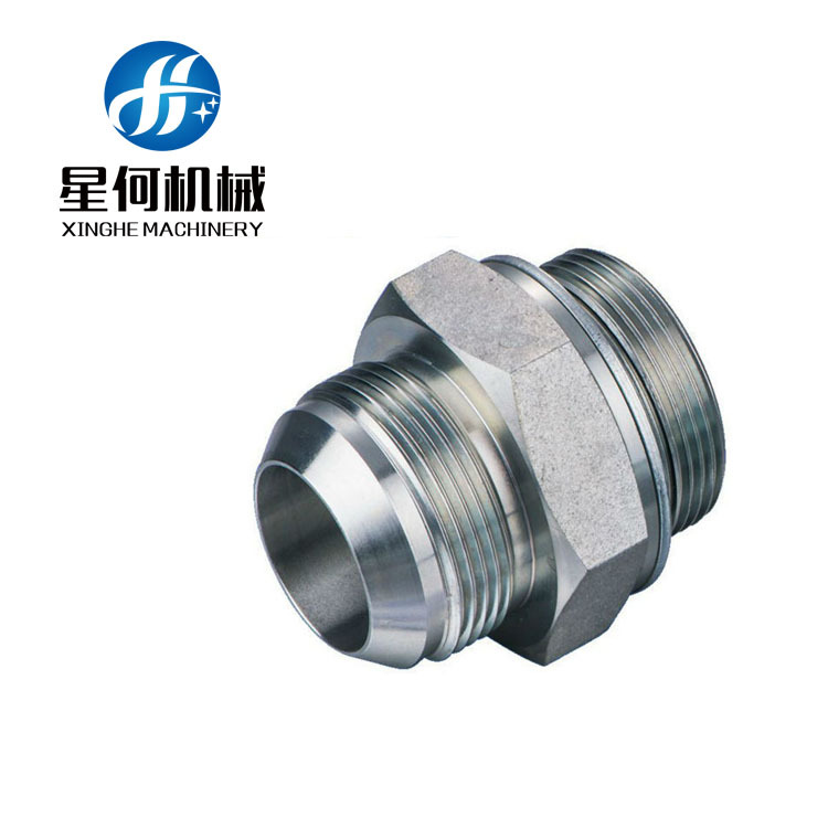 厂家直销不锈钢非标五金车床件加变径管接头，螺纹快速接头