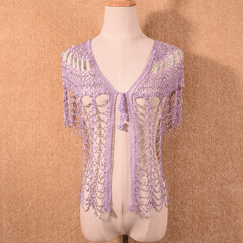 2021 new spring summer autumn Korean lace crochet hollow small shawl small cardigan short coat sweater