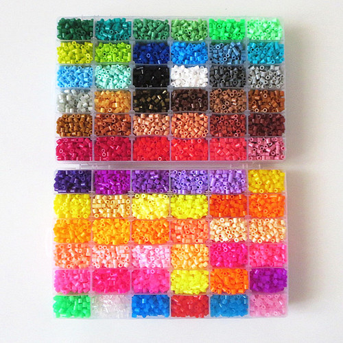 5mm puzzle beans boxed pure beans without accessories puzzle material box handcrafted beans diy children's toys