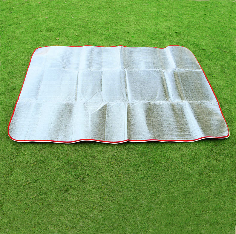 Shengyuan 1.5*2m 양면 알루미늄 필름 야외 비치 방습 매트 방수 방습 매트 텐트 어린이 크롤링 매트