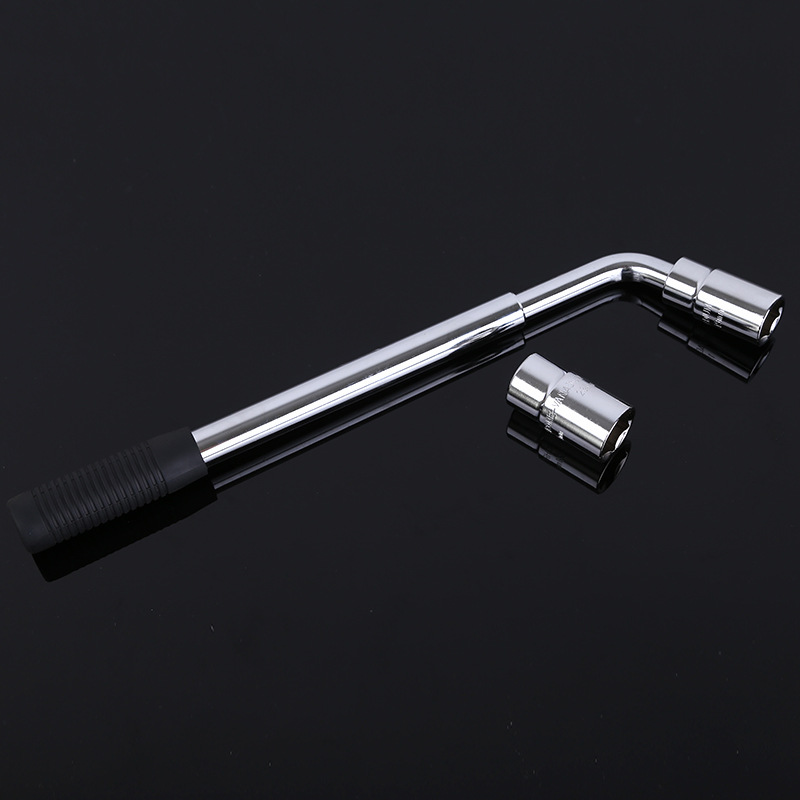 厂家直销汽车维修工具换轮胎省力套筒扳手 L型伸缩换头式轮胎扳手