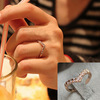 Classic design ring, accessory, Korean style, wholesale