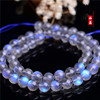 Jiuya Crystal 7A Grade Natural Gray Moon Light Stone Species Stone Stone Semi -finished DIY Jewelry Beads wholesale