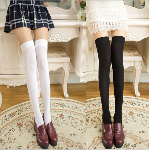 Spring and Autumn Long Stockings Velvet High-rise Student Princess Socks Dance Socks Over-knee Thigh Length Japanese Style