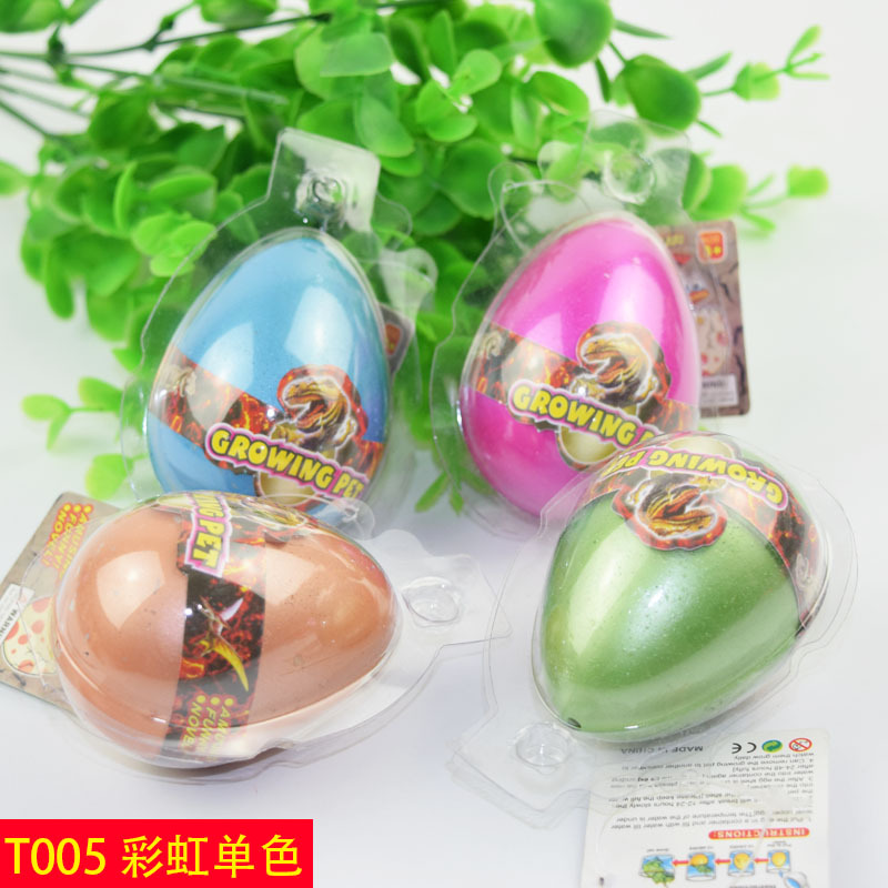 Comercio exterior transfronterizo al por mayor de color extra grande huevo de dinosaurio remojo expansión de agua huevo de dinosaurio incubación huevo juguetes educativos para niños
