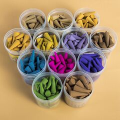 Welcome Fragrance Wholesale Incense Flower Tower Incense Cone Rose Indoor Aroma Osmanthus Aroma Beads Deodorizing Tower Incense