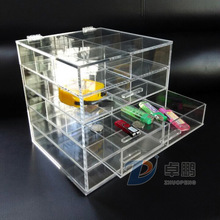 亚克力展示架定制盲盒收纳阶梯式泡泡玛特展示盒防尘手办展示柜