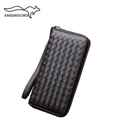 2024 new pattern man clutch bag leisure time manual weave have more cash than can be accounted for zipper wallet Microfiber Wallet On behalf of