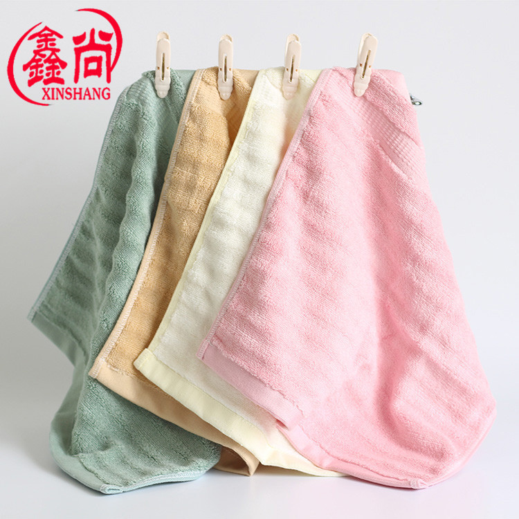 鑫尚毛巾厂家直销竹纤维加厚断档方巾宝宝口水巾小毛巾现货批发