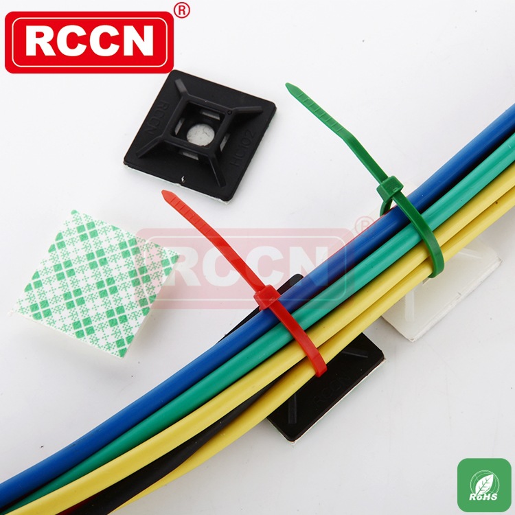 HC型粘式扎带固定座HC-102/3M100PCS/包扎带固定吸盘定位片线扣