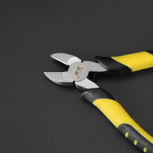 Ford tiger leather handle vise wire oblique nose sharp nose pliers 8 inch 6 inch pliers multi-functional flat mouth hand pliers best-selling