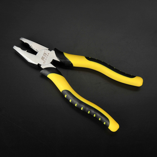 Ford tiger leather handle vise wire oblique nose sharp nose pliers 8 inch 6 inch pliers multi-functional flat mouth hand pliers best-selling