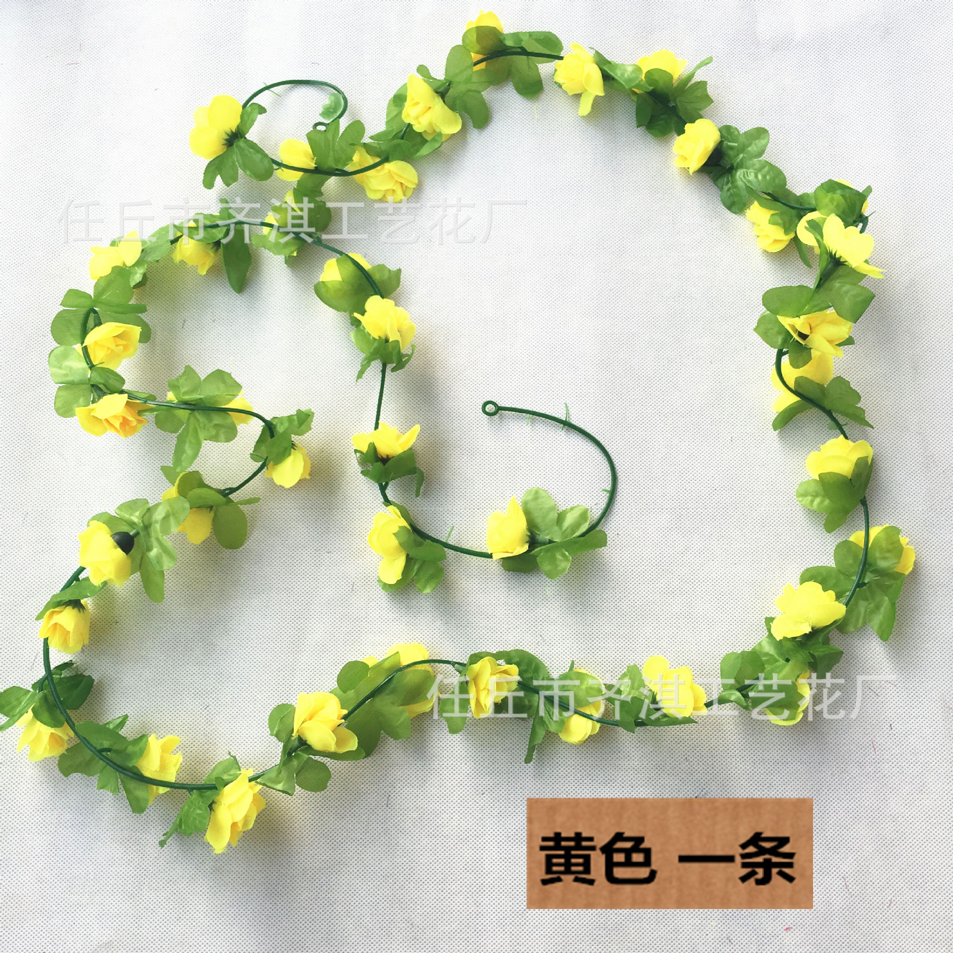 Tira de flores artificiales de alta simulación con rosas pequeñas, hojas verdes y peonías para decoración del hogar y techos, con tubo de calefacción.