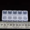 Small diamond accessory for manicure, storage box, 10 cells