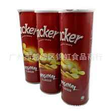 批发供应进口食品  马来西亚 杰克薯片原味160g*14罐/箱