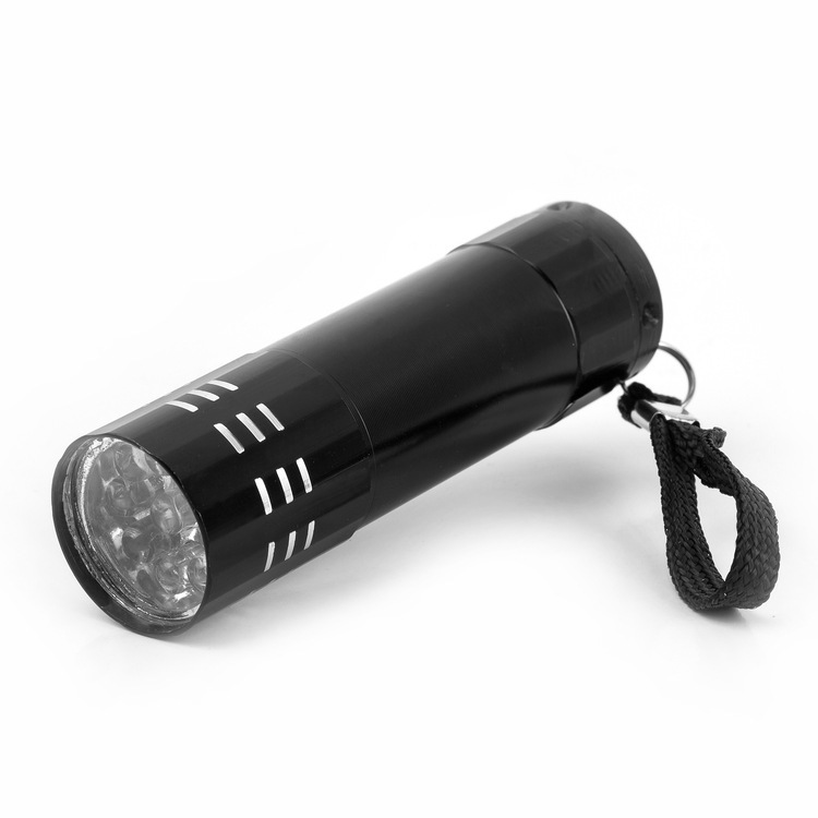 Yan 9Led Purple Light 395 Ultraviolet Mobile Phone Flashlight Handheld Portable Uv Portable Purple Light Lamp