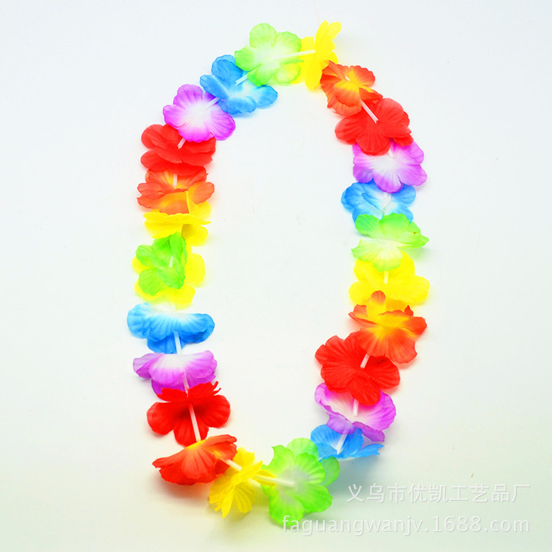 Guirnalda de flores hawaianas, guirnalda de girasoles, 30 pares para baile de máscaras, espectáculo de hula, artículos para bodas.