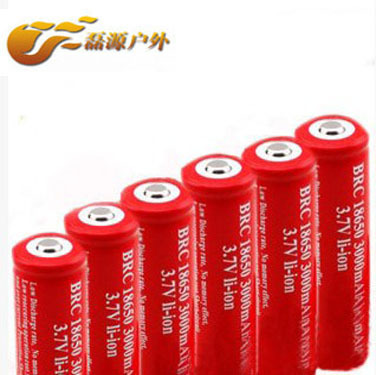 led强光手电筒充电电池  3.7v大容量18650 16340锂电池