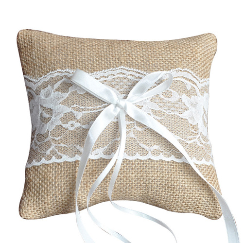 Amazon Wedding Band Pillow OEM Manufacturer Wholesale Linen Set Pillow Bridesmaid Ring Stand